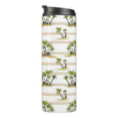 Tropische mantel en palmen thermosbeker (Geroteerd rechts)