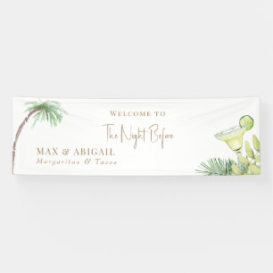 Tropische Margaritas & Tacos de Nacht Vooraf Spandoek