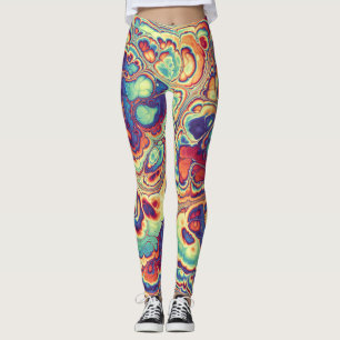 Tropische Marmeren Radiance Leggings