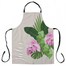 Tropische Medinilla Roze Bloem in Beige Vaas Naam