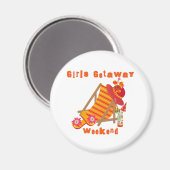 Tropische meisjes Getaway Weekend Magneet (Voorkant / Achterkant)