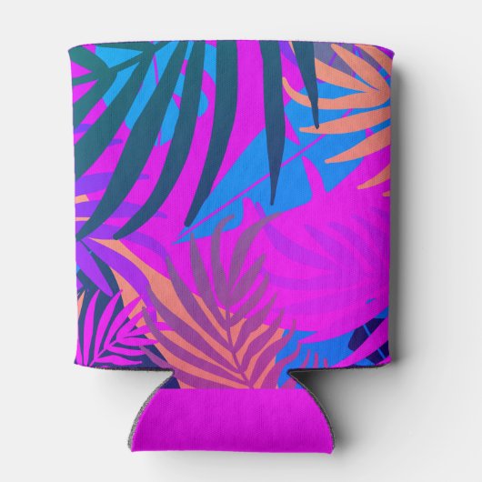 Tropische meisjes reizen met Kroon en Jaar Blikjeskoeler (Achterkant)