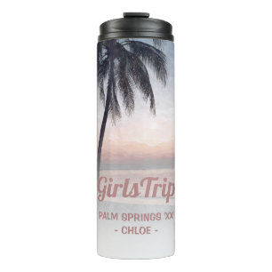 Tropische meisjes Weekend Trip Personalized Tumble Thermosbeker