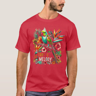 Tropische melodie spotvogelliefhebbers t-shirt