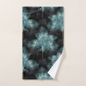 Tropische metalen blauw en goudpalen zomer bad handdoek (Handdoek)