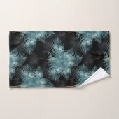 Tropische metalen blauw en goudpalen zomer bad handdoek (Handdoek)