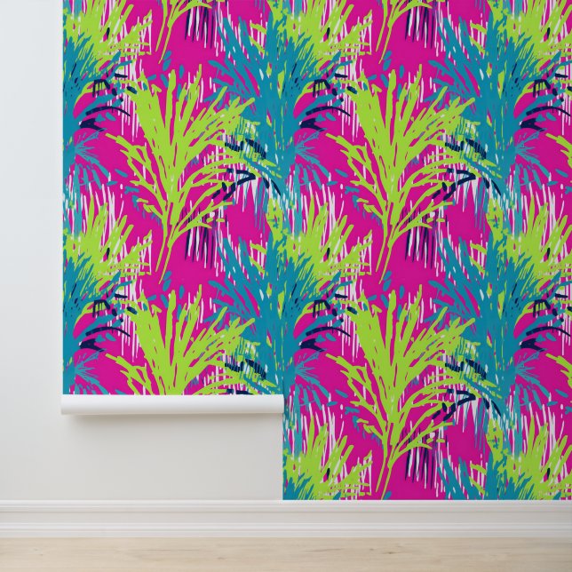 Tropische middernachtoase behang (Applicatie)