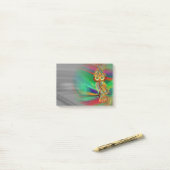 Tropische Mode Koningin Owl Post-it® Notes (Op bureau)