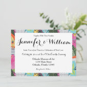 Tropische moderne grafische finale kaart (Staand voorkant)