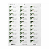 Tropische moderne typografie Palm Beach Adres Etiket (Full Sheet)