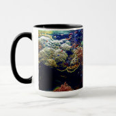 Tropische Mok vis en kleurrijk koraalrif voor vade (Links)