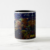 Tropische Mok vis en kleurrijk koraalrif voor vade (Midden)