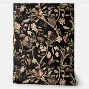 Tropische  Monkey Gardenparty Chinoiserie Behang