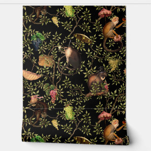 Tropische  Monkey Gardenparty Chinoiserie Behang
