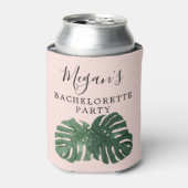 Tropische Monstera Bachelorette Kan Koeler (Blikje Voorkant)