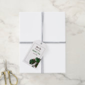 Tropische Monstera Beach bruiloft Cadeaulabel (Met Touw)