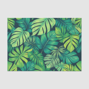 Tropische Monstera Bladeren Jungle Patroon Tissuepapier