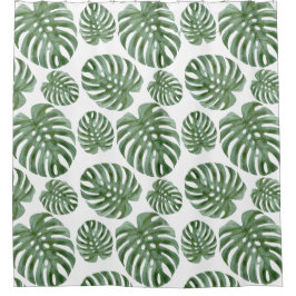 Tropische Monstera Leaf Badkamergordijn Douchegordijn