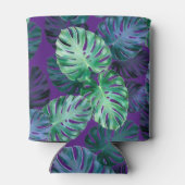 Tropische monstera Leaves Blikjeskoeler (Achterkant)