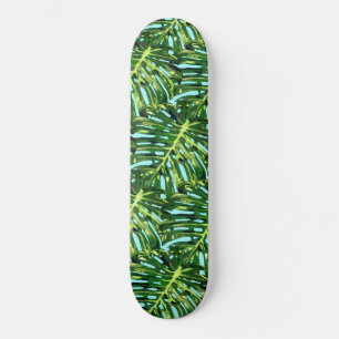 Tropische Monstera Leaves - Natuur Travel Skateboard
