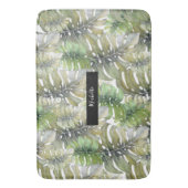 Tropische Monstera Palm Green Badmat (Voorkant Verticaal)