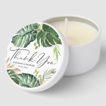 Tropische Monstera Zomer Huwelijk Dank u