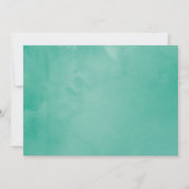 Tropische Munt Bloemige Zomer Bruiloft Dank Je Bedankkaart (Achterkant)