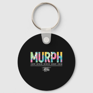 Tropische Murph Memorial Day Workout Word Militair Sleutelhanger
