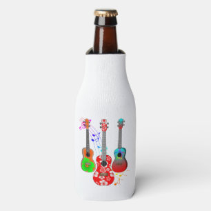 Tropische muziek van Ukulele Player Flesjeskoeler