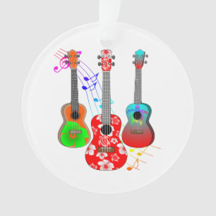 Tropische muziek van Ukulele Player Ornament