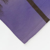 TROPISCHE NACHTSKUIL FLEECE DEKEN (Hoek)