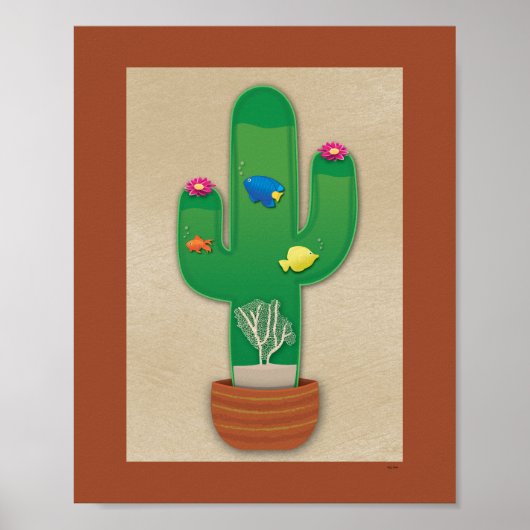 Tropische oasis poster (Voorkant)