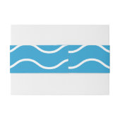 Tropische Oceaangolf Buikband Uitnodigingen Wikkel (Achterkant Voorbeeld)