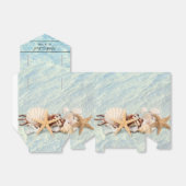 Tropische Ocean Beach Seashell Weddenschap Box Bedankdoosjes (Uitgevouwen)