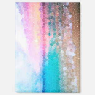 Tropische ochtend Sunrise Stain Glass Beach Magneet