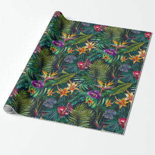 Tropische Oerwouden bloemen Cadeaupapier