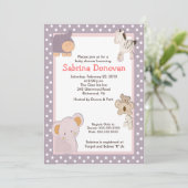 Tropische Oerwouden Dieren 5x7 Baby shower Kaart (Staand voorkant)