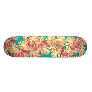 Tropische Oleander Bloem Bloemen Eiland Skateboard