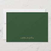 Tropische olievlekken Groen en Goud Geometrisch Li Save The Date (Achterkant)