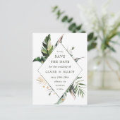 Tropische olievloeistocht slaat de datum op aankondigingskaart (Staand voorkant)