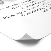 Tropische olifant meisje late nacht luier poster (Hoek)