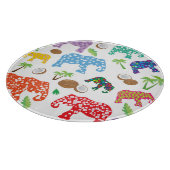 Tropische olifanten snijplank (Hoek)