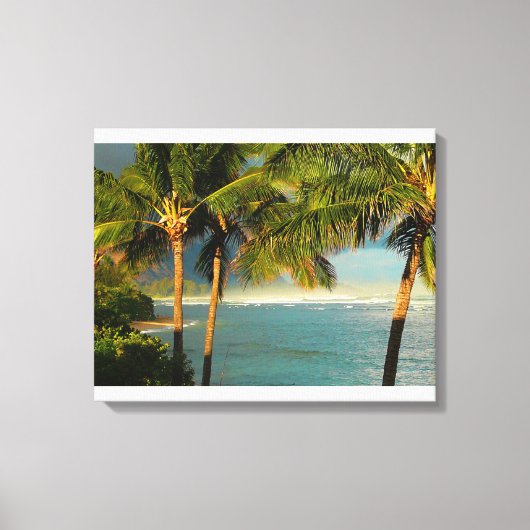 Tropische ontsnapping canvas afdruk (Voorkant)