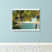 Tropische ontsnapping canvas afdruk (Insitu (Houten vloer))