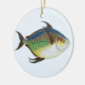 Tropische opaat,  zeewaterdier keramisch ornament (Links)