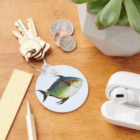 Tropische opaat,  zeewaterdier sleutelhanger (Bureau)