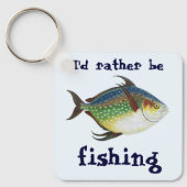 Tropische opaat, zeewaterdier sleutelhanger (Voorkant)