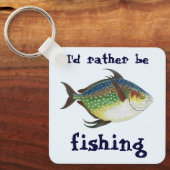 Tropische opaat, zeewaterdier sleutelhanger (Voorkant)