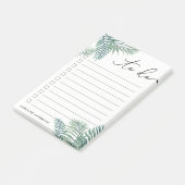 Tropische opslag aangepast aan lijst post-it® notes (Schuin)