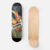 Tropische Oranje ventilator Skateboard (Voorkant)